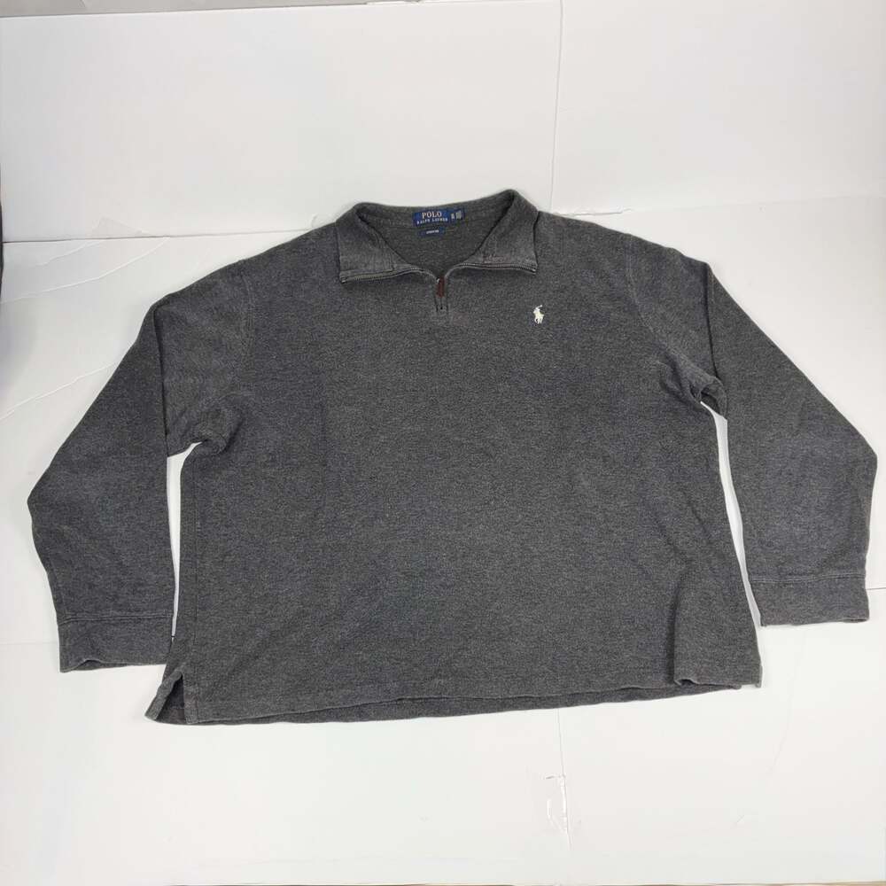 Polo Ralph Lauren Men Estate Rib Quarter-Zip Pullover Sweater XL